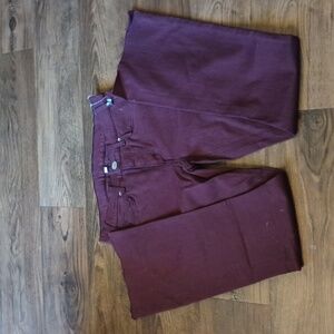 McGuire Maroon High Waisted Straight Leg Jean BBB